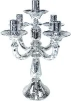Канделябр Винтаж на 5 свечей 22х22х34см серебро