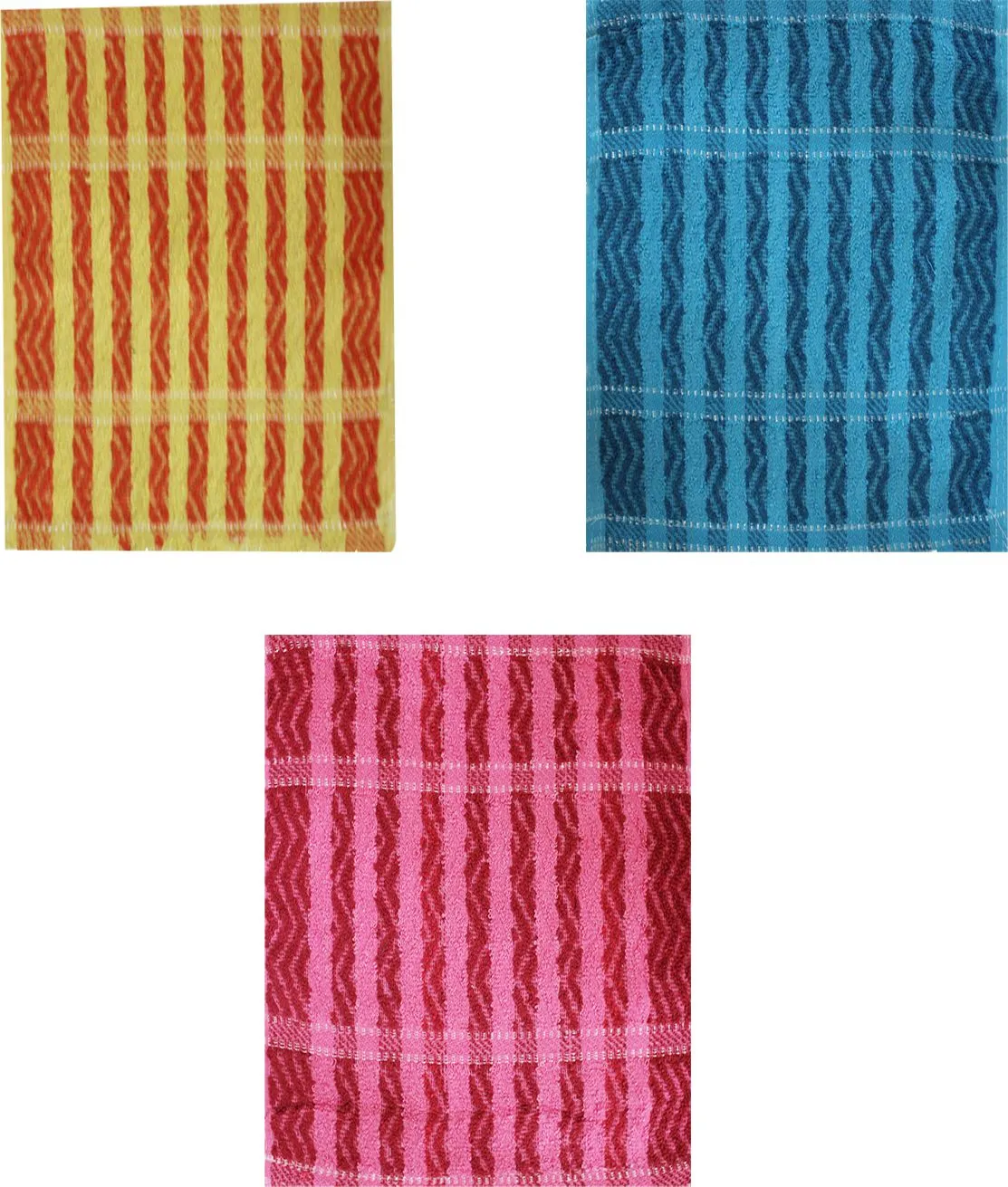 Полотенце махровое 26х48см 460 г/м2 Зигзаг ЦК304128