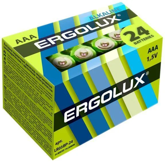 батарейка ergolux lr03 купить