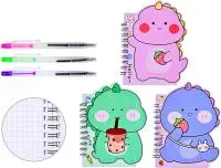 Блокнот 28л MAZARI Дино 9,3х11,5см спираль