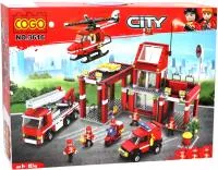 Конструктор COGO Серия Пожарная служба Количество деталей 827шт Размер в упаковке: 42,5х63,5х9см