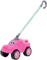  Каталка ПОЛЕСЬЕ автомобиль Боби с ручкой, розовый