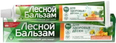 Зубная паста ЛЕСНОЙ БАЛЬЗАМ 75мл (Прополис/зверобой // 216035/34481491)