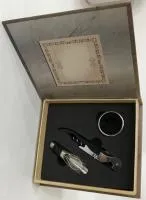 Аксессуары для вина 14.6х4х16см Книга 3пр: нож сомелье, воронка, каплеуловитель