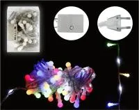 Гирлянда светодиодная Бегущая вода 5м 120 ламп Цвет: разноцветный + холодный белый