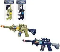 Игрушка Автомат на батарейках, звук/свет эффекты Размер: 50х19х5см				