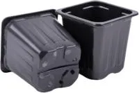 Горшок для рассады 7х7х8см 0,25л черный