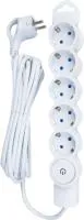 Удлинитель сетевой Спутник 5 гнезд 3м 16А с заземлением,выключатель