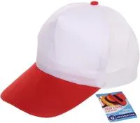 Бейсболка Summer collection двухцветная, белая с красным р.58