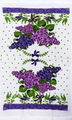 Полотенце кухонное 35х61см  (Сиреневый букет)