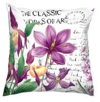 Подушка магия цветов из хлопка 40х40см с полиэфирным волокном