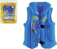 Жилет надувной для плавания Цвет: голубой