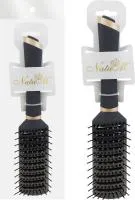 Расческа массажная NataM вентиляционная. Цвет: серый