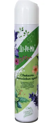 Освежитель воздуха ДО-РЕ-МИ Аква плюс 350мл (Свежесть альпийских лугов)