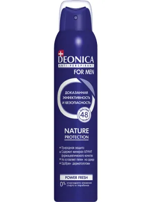 Дезодорант антиперспирант DEONICA For Men спрей 200мл (Nature Protection /30079*)
