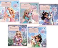 Тетрадь 12л клетка ALINGAR Принцесса и единорог