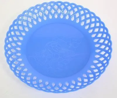 Блюдо д/фруктов d33.5см. арт. TD-262B (голуб.)