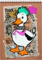 Блокнот 60л А5 ЭКСМО клетка гребень Утка