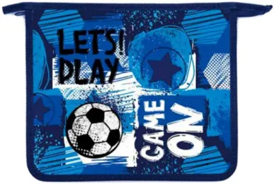 Папка для тетрадей А5 ОНИКС на молнии  (Синий футбол)