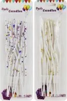 Свечи для торта изогнутые, цветные Конфети 12шт h15см                               