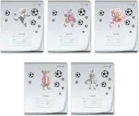 Тетрадь 12л клетка SVETOCH Футбол MIX