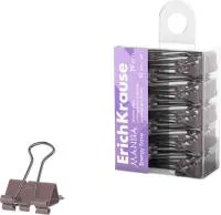 Зажимы для бумаг 19мм 10шт ErKr Energy Save Manga лиловые