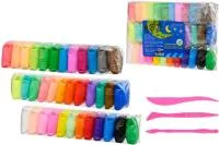 Пластилин 36цв 370г BASIR суперлегкий Веселые зверята+3 стека