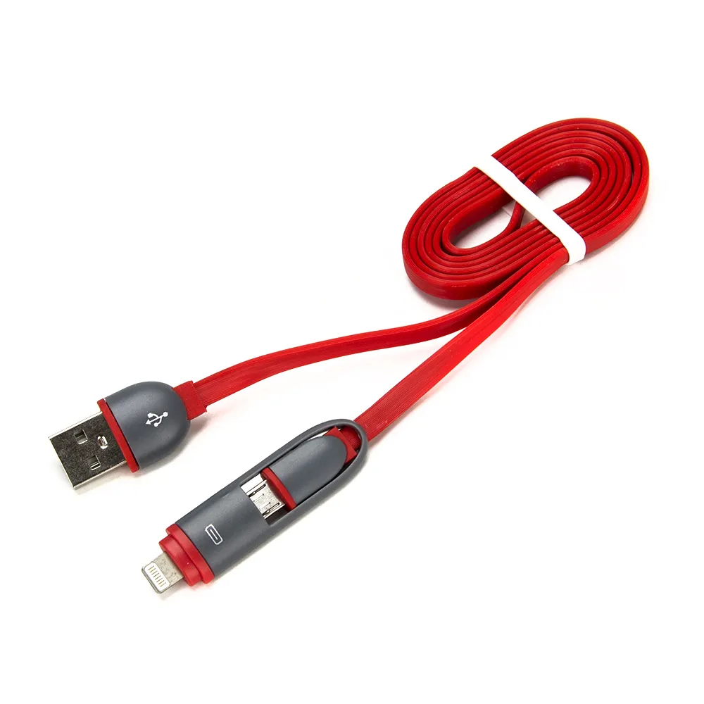 Кабель для зарядки FORZA 2в1 iP и Micro USB 100см 2А