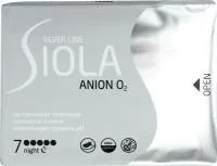 Прокладки гигиенические SIOLA 7шт Silver Line Night ультратонкие с анионным вкладышем