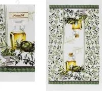 Хлопковое кухонное полотенце оливия 38x63см с дизайном коллекции