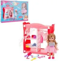 Игровой набор Модница Girl`s Club кукла 30см, шкафчик с одеждой, аксессуары