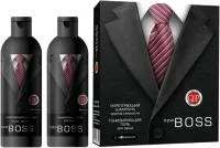 Подарочный набор муж Q.P. New Boss №1114: шампунь Укрепляющий 250мл, гель д/душа Тонизирующий 250мл