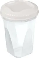 Банка Тондо 900мл с завинчивающейся крышкой Цвет: кремовая