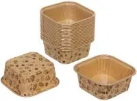 форма для выпечки кексов cupcake, 6,5х6,5х3,5см, 20шт