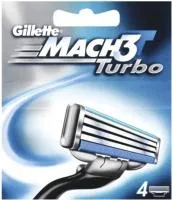 Кассеты сменные GILLETTE Mach3 Turbo 4шт  