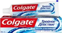 Зубная паста COLGATE 100мл Тройное действие Экстра Отбеливание