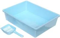 Лоток-туалет для кошек ЧИСТЫЕ ЛАПКИ с совком