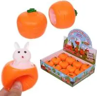 Игрушка Зайчик в морковке 6,5х6см