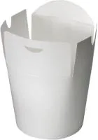 Коробка одноразовая Чайна-Бокс под лапшу белая 500мл