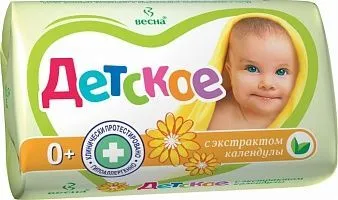 Мыло-крем туалетное ДЕТСКОЕ 90г /Весна (Календула )