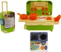 Игровой набор Кухня, в чемоданчике 9 предметов Размер: 13х9,5х19см