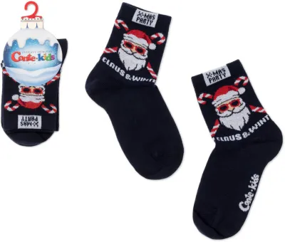 Носки детские CK NEW YEAR (р.20-22 темно-синий 653)