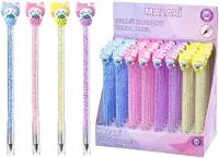 Карандаш MAZARI Лапки вечный круглый стразы