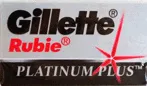 Лезвия для бритвы GILLETTE Rubie 5шт