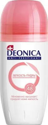 Дезодорант антиперспирант DEONICA ролик 50мл жен (Легкость пудры /33414)