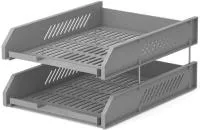 Лоток для бумаг 2 секции ErKr горизонтальный на штырях