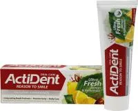 Зубная паста ACTIDENT Ultra Fresh 100г Лимон и Гамаммелис без триклозана