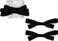 Бант для волос на заколке BEAUTELLA School Is Cool 2шт 6см черный