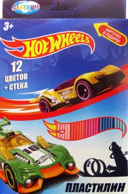 Пластилин 12цв 240г CENTRUM (Hot Wheels // 88620)