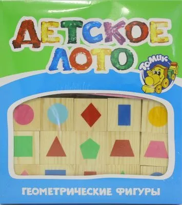 Игра настольная ТОМИК Лото (Геометрические фигуры // 6-2222-4)